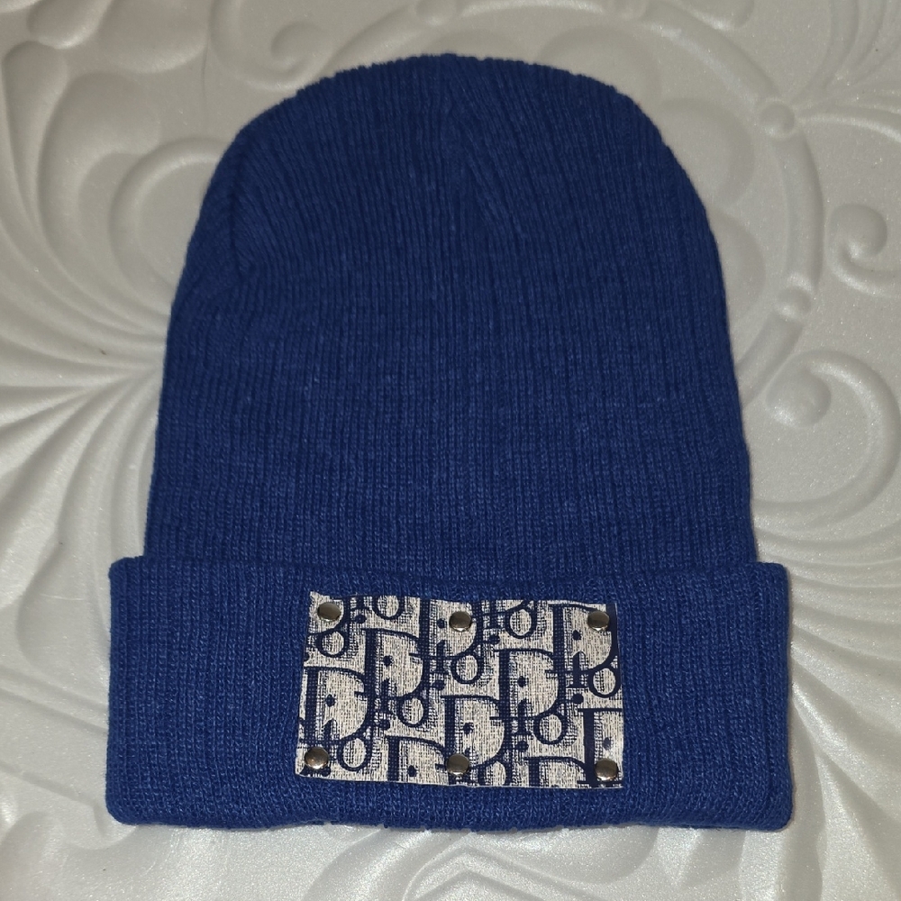 Curated Luxury Royal Blue Knit Beanie
